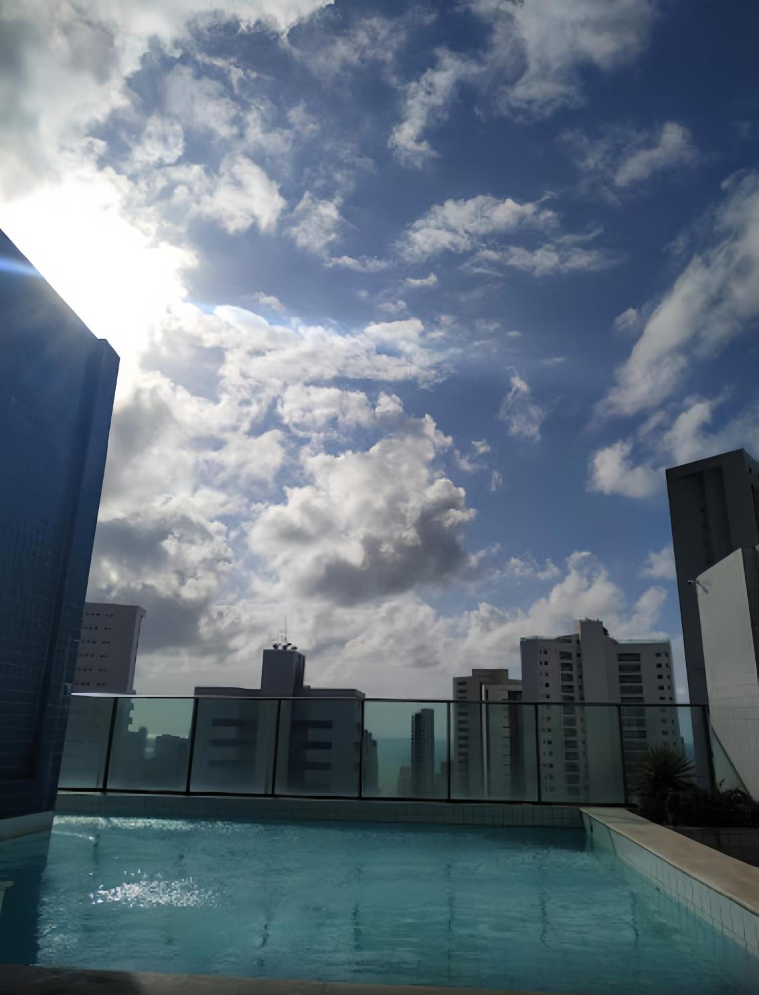 Flat Piscina No Rooftop Aluguel Temporada Em Recife Buitenkant foto
