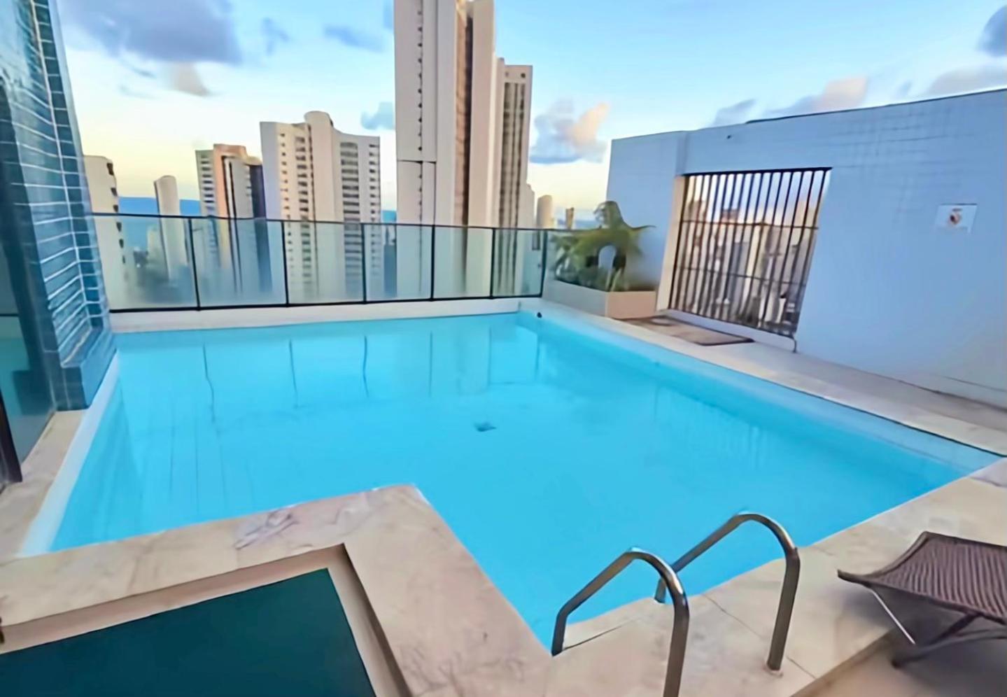 Flat Piscina No Rooftop Aluguel Temporada Em Recife Buitenkant foto